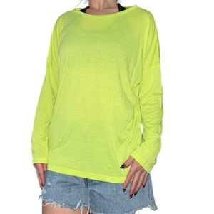 Nameless Neon Green Long Sleeve Tee